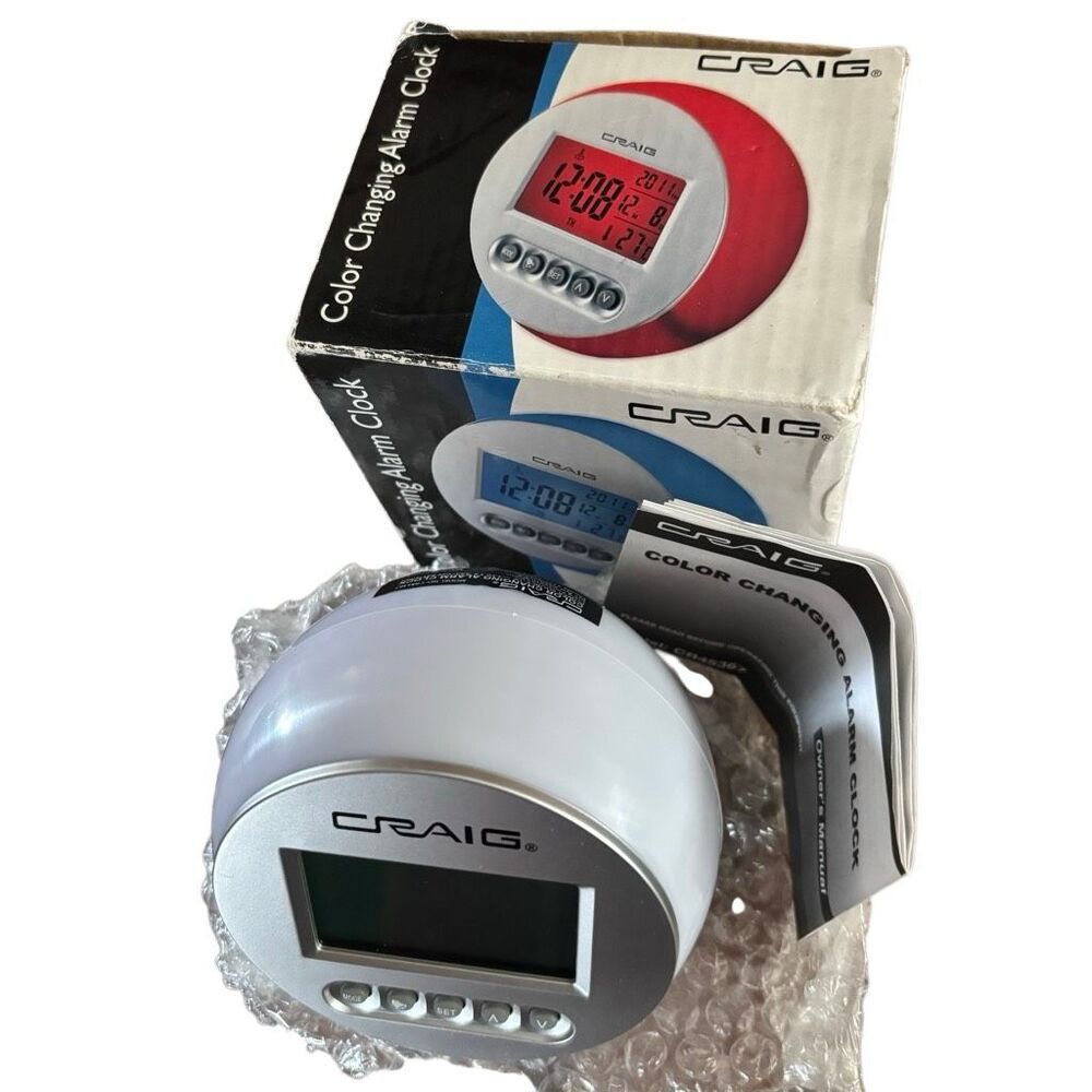 Craig Color Changing Alarm Clock *New* - Picture 2 of 6